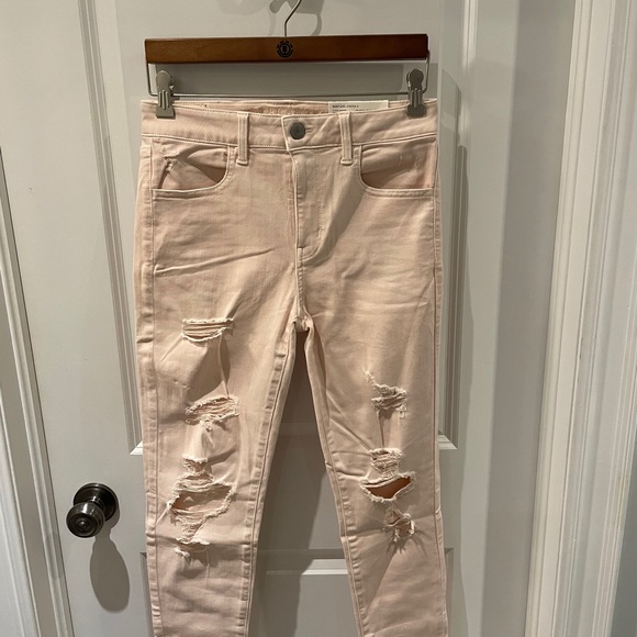 COPY - 2 for $20 NWT American Eagle Hi-rise pink jeggings - Picture 1 of 6
